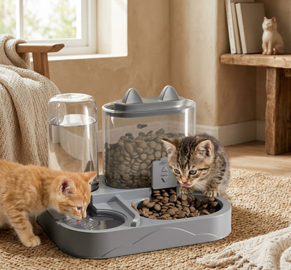 Comedero y Bebedero Antiderrame para Gatos